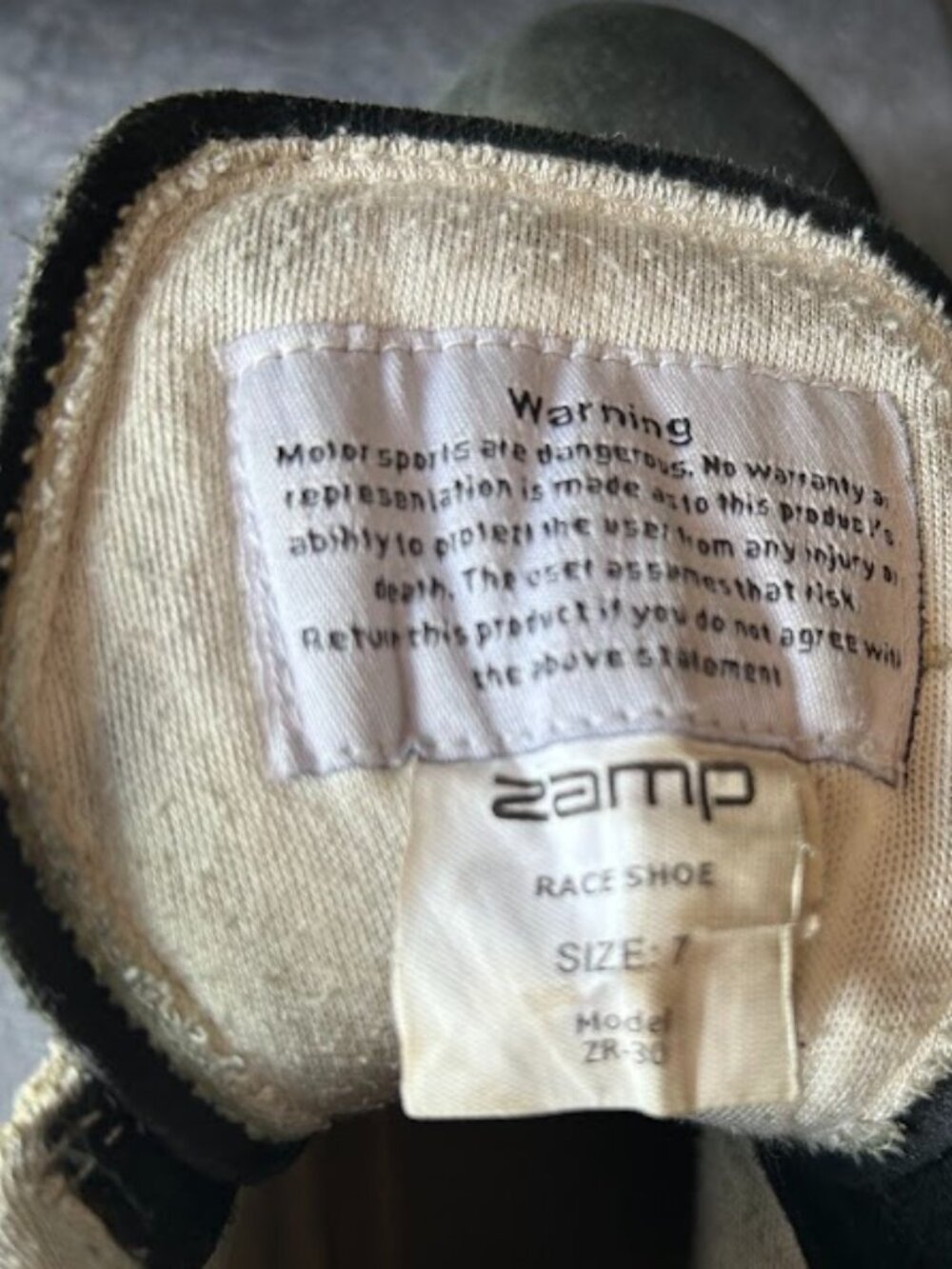 Zamp Race Shoes size 7 - Picture 5 of 6